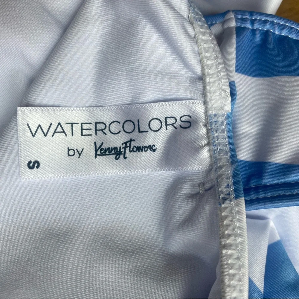 Kenny Flowers Blue and White Striped One Piece - Picture 3 of 6